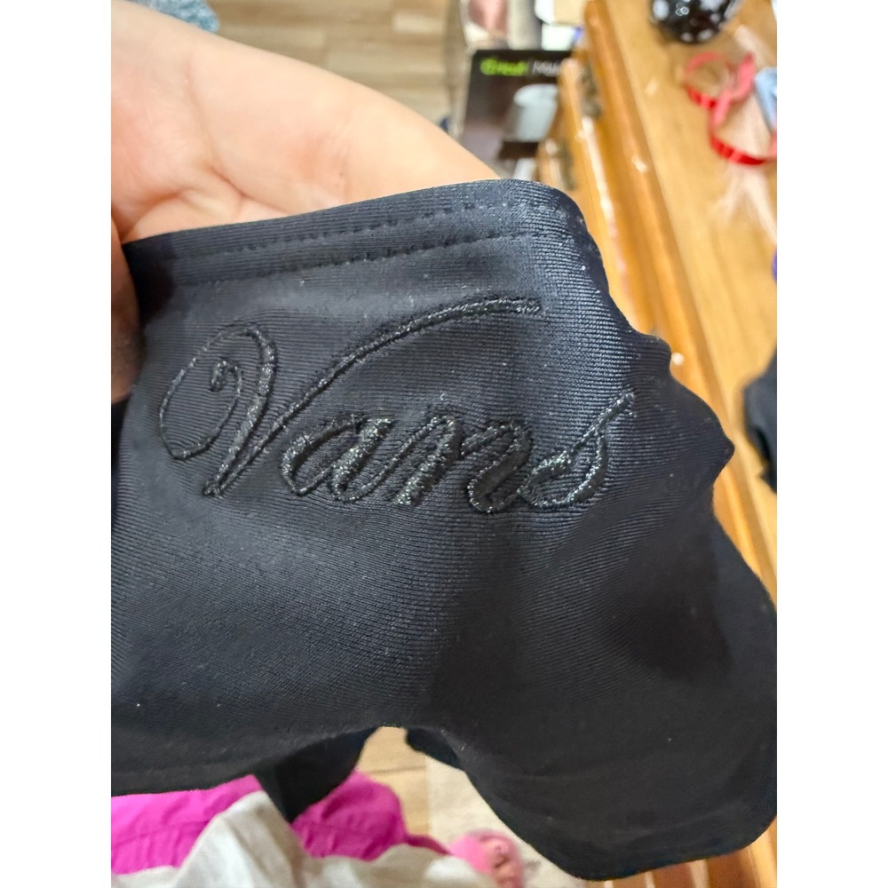 Vans Womens Black Cutout Monokini Halter Side Tie One Piece Swimsuit Small - Picture 5 of 5